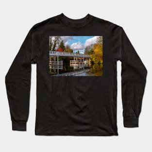 Autumn Colours At Whitchurch Toll Bridge Long Sleeve T-Shirt